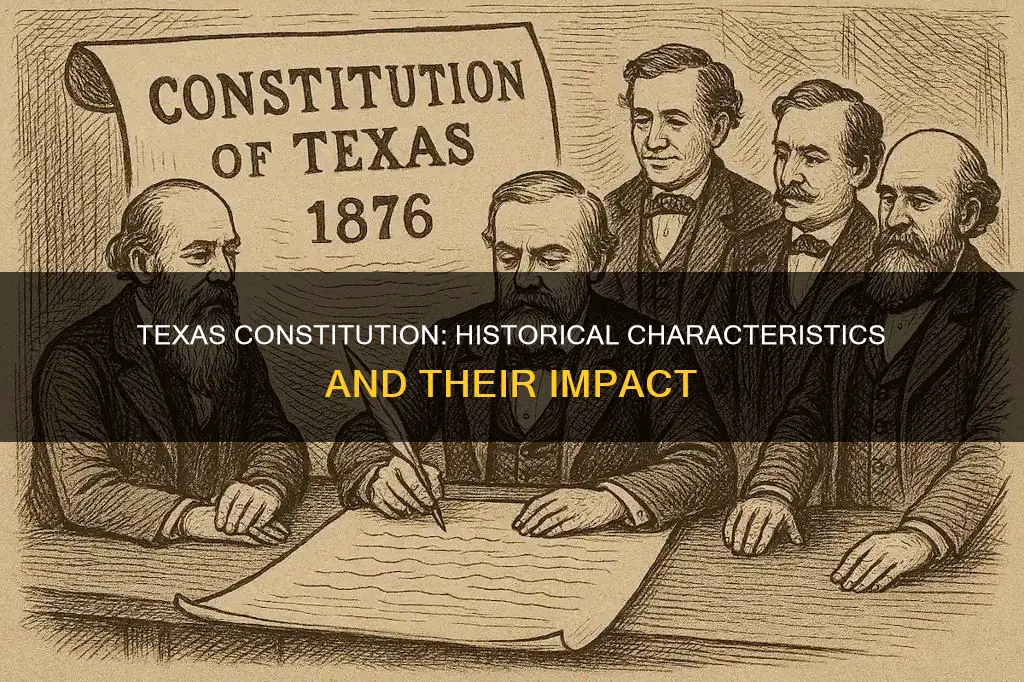 what are the historical characteristics of the texas constitution