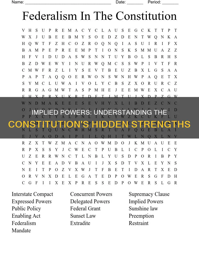 what are the implied powers of the constitution