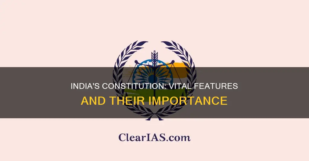 what are the important features of indian 20 constitution