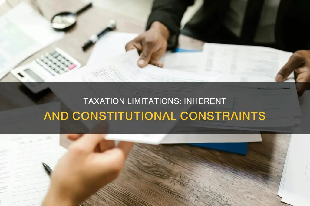 what are the inherent and constitutional limitations of taxation