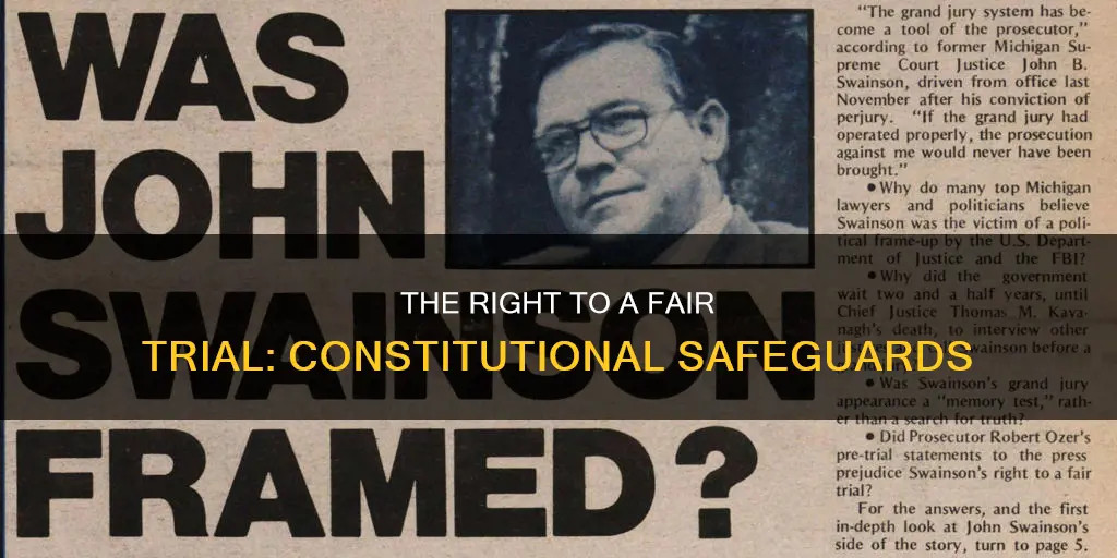 what are the key constitutional guarantees of a fair trial