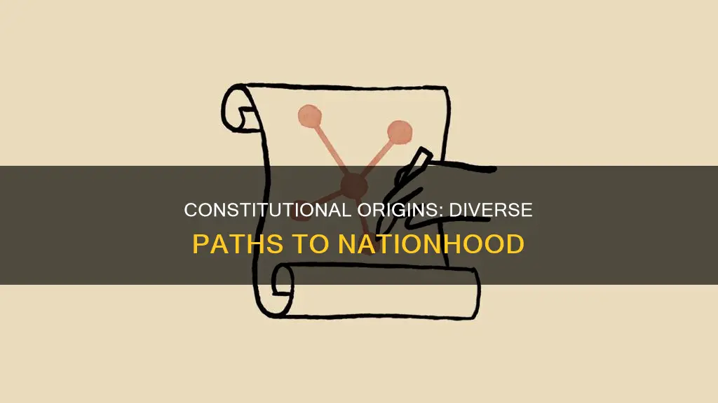 what are the kinds of constitutions as to their origin