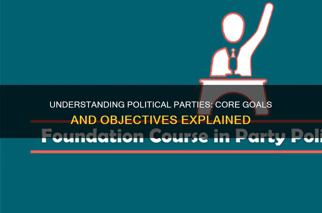 what are the main objectives of political parties