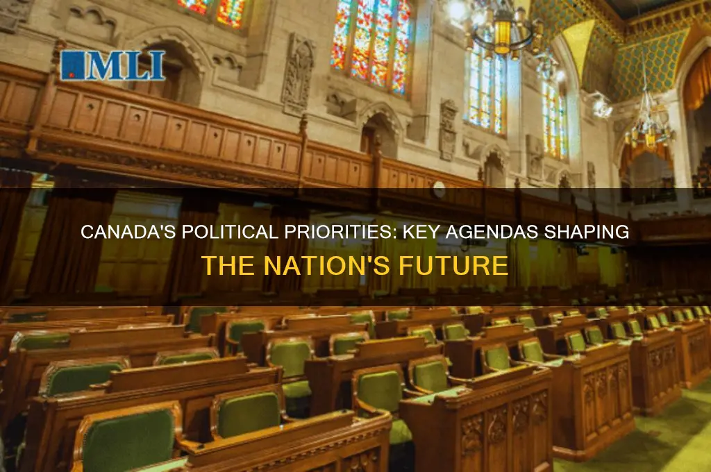 what are the main political agendas of canada