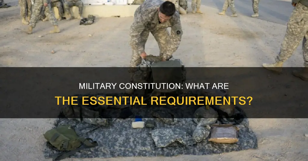 what are the mandatory military necessities in the constitution