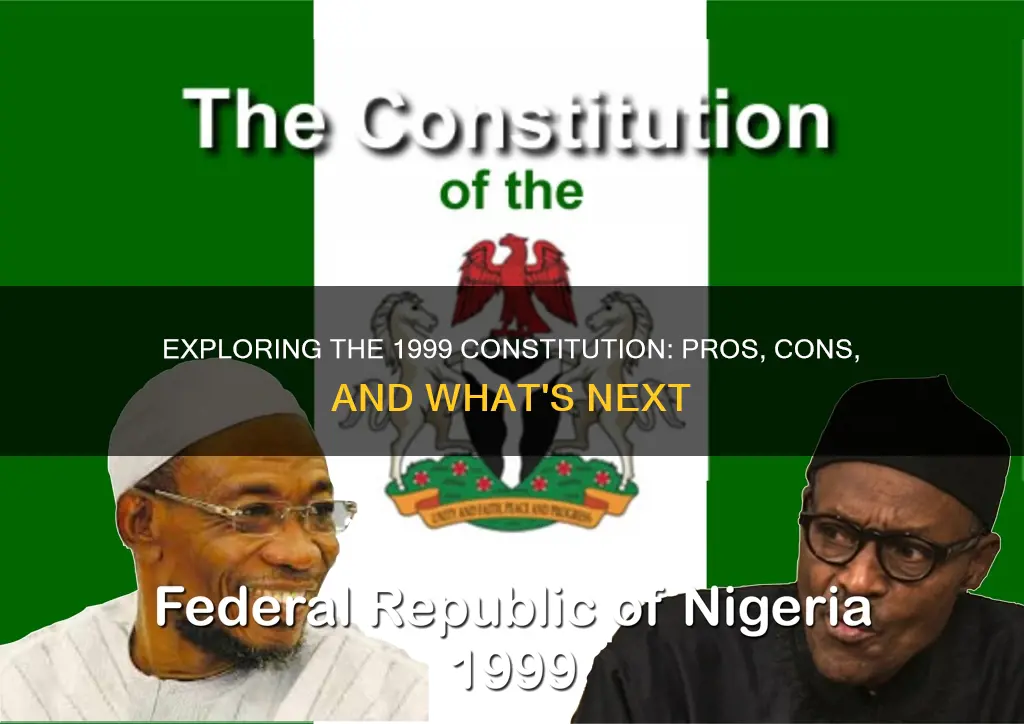 what are the merit and demerit of 1999 presidential constitution