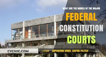 Federal Constitutional Courts: Their Names and Roles