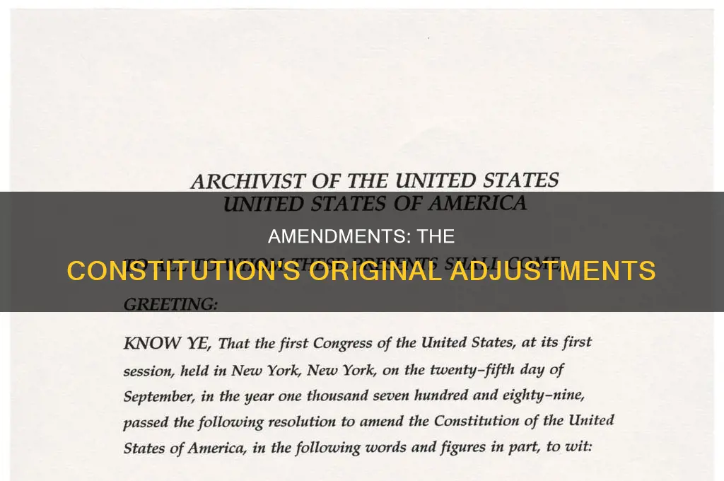 what are the original amendments of the constitution