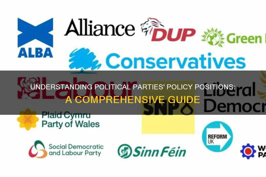 what are the policy postions for the political parties