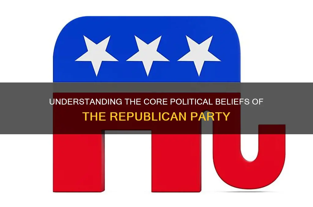 what are the political beliefs of the republican party
