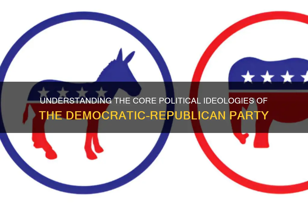 what are the political ideologies of the democratic-republican party