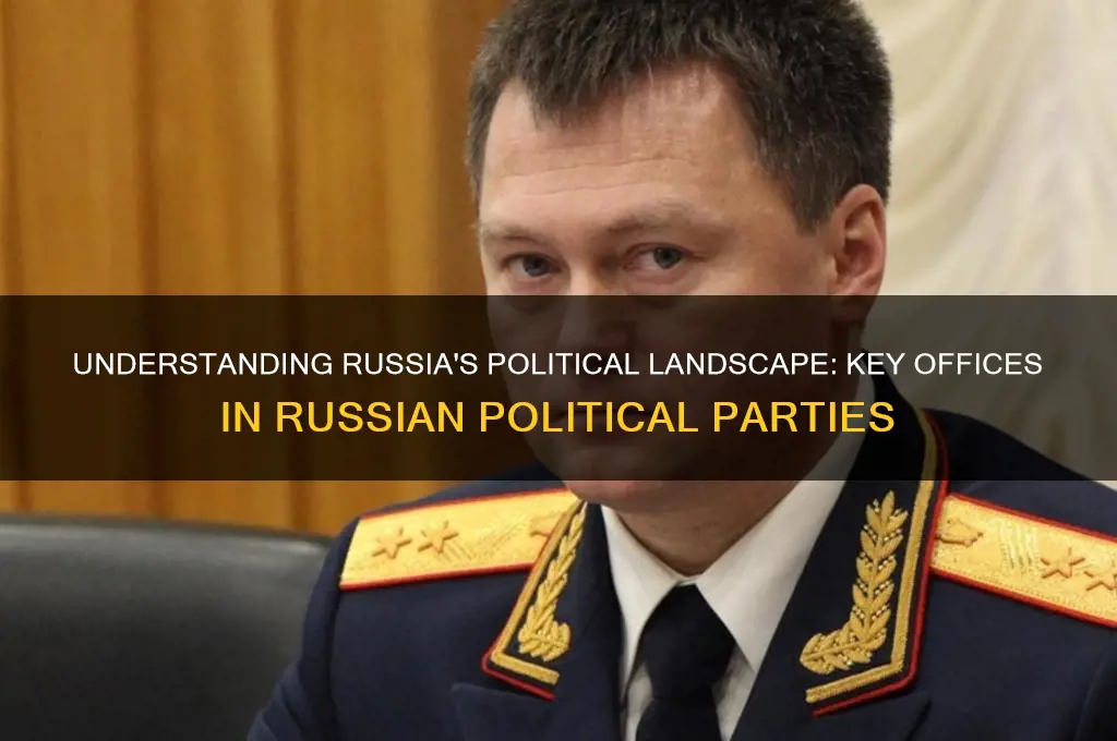 what are the political offices in the russian political party