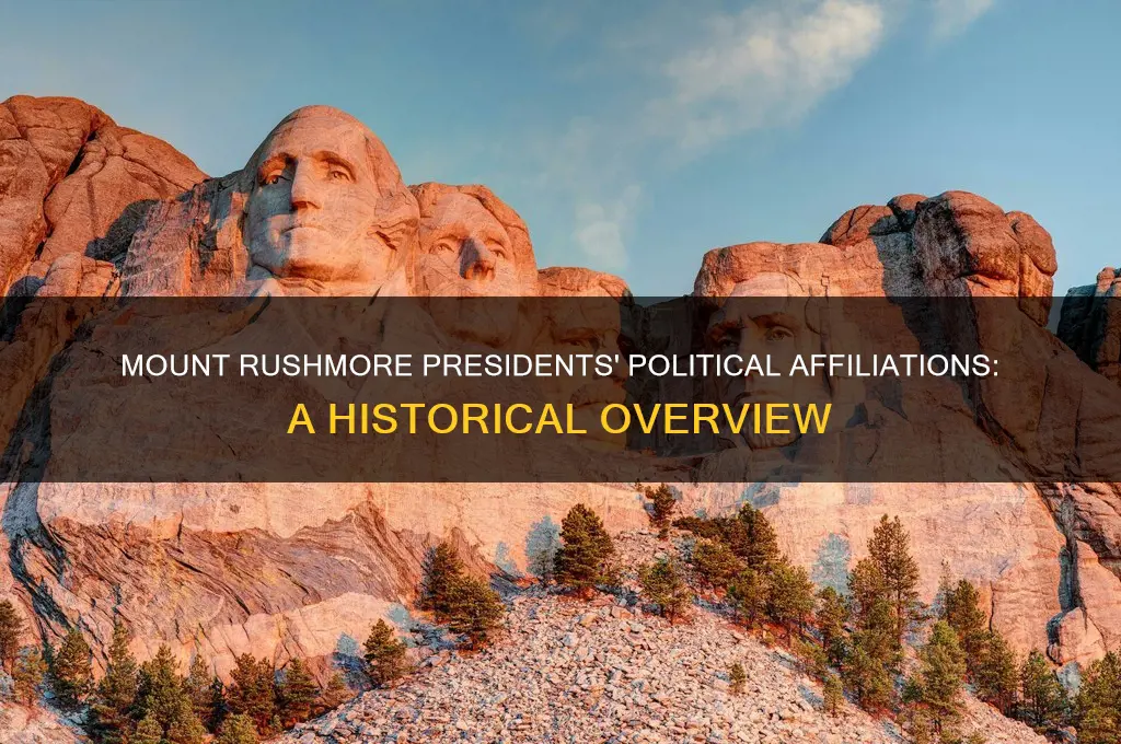 what are the political parties of the mt rushmore presidents