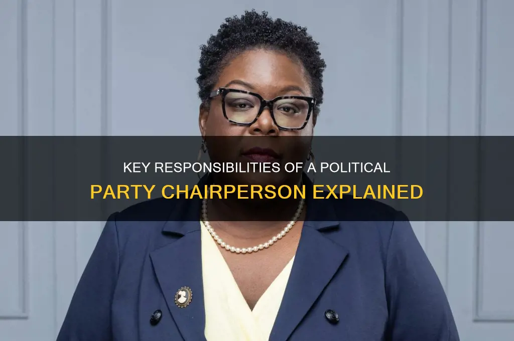 what are the primary roles of a political party chairperson