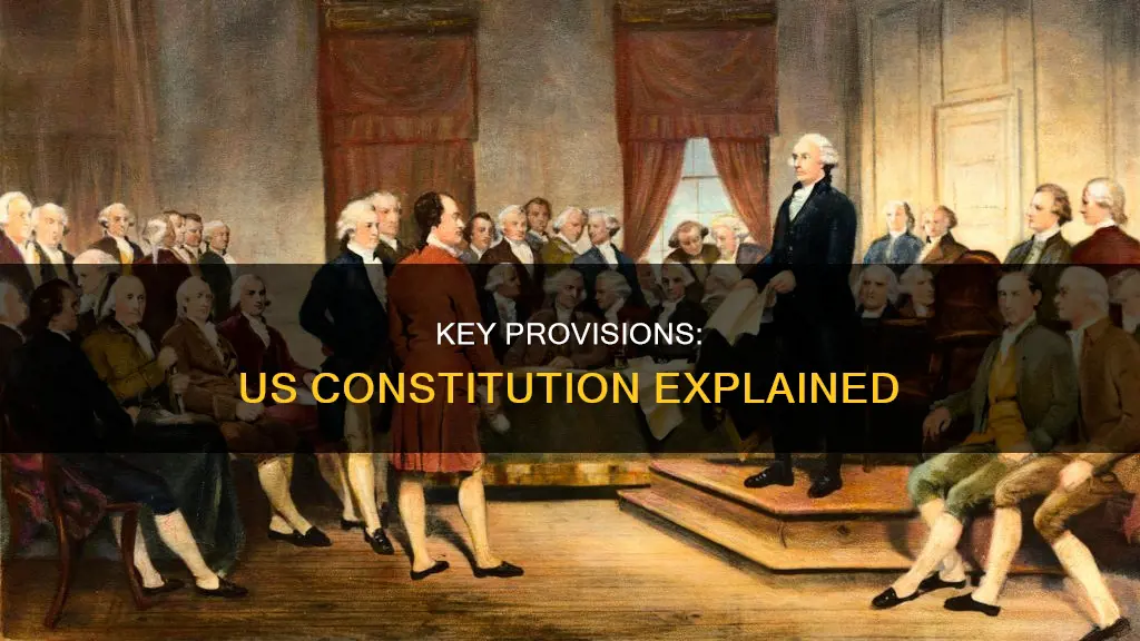 what are the provisions of the us constitution