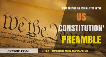 The US Constitution's Preamble: Purposes and Principles