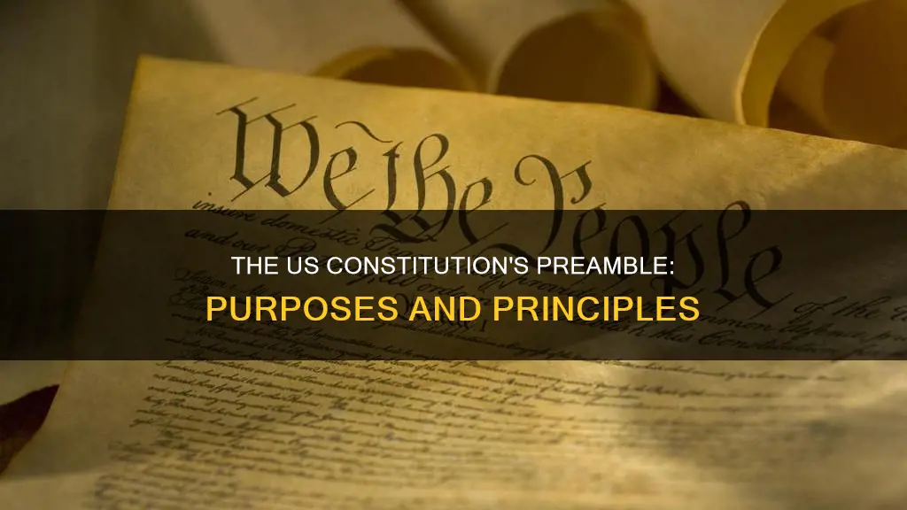 what are the purposes listed in the us constitution