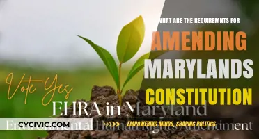 Maryland's Constitution: Amendments and Their Requirements