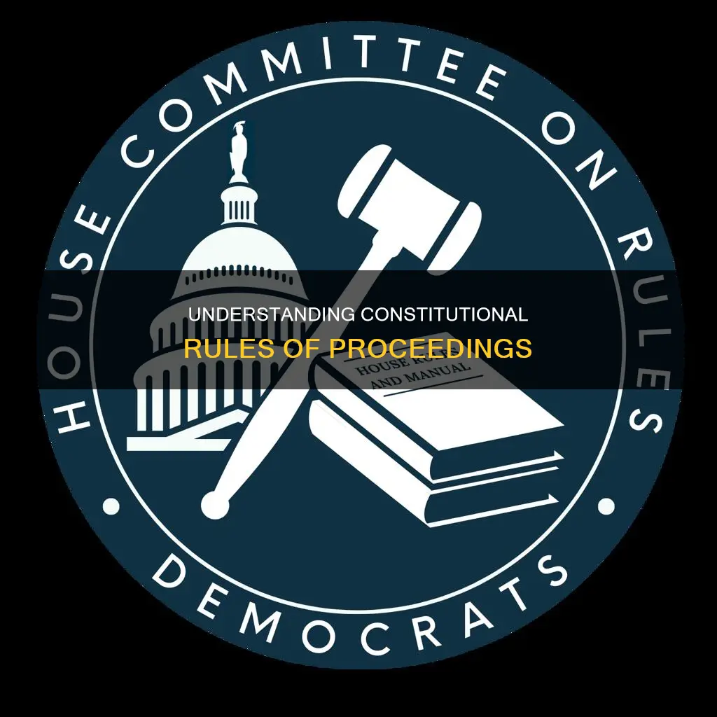 what are the rules of proceedings in the constitution