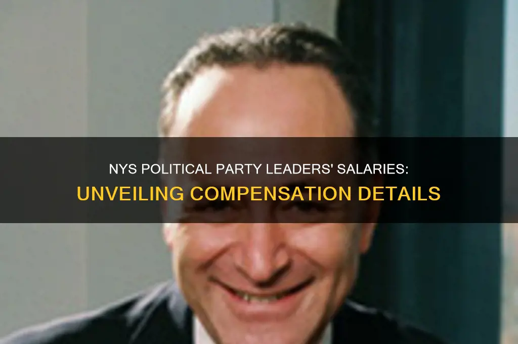 what are the salaries of political party leaders in nys