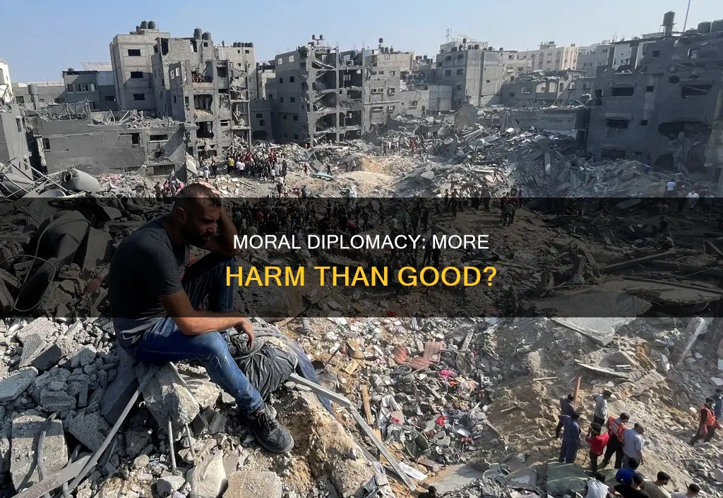 what are the shortcomings under moral diplomacy