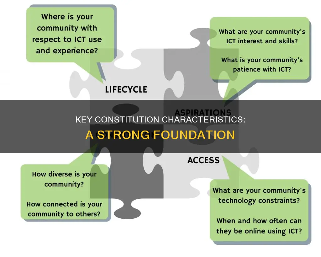 what are the six characteristics of the constitution