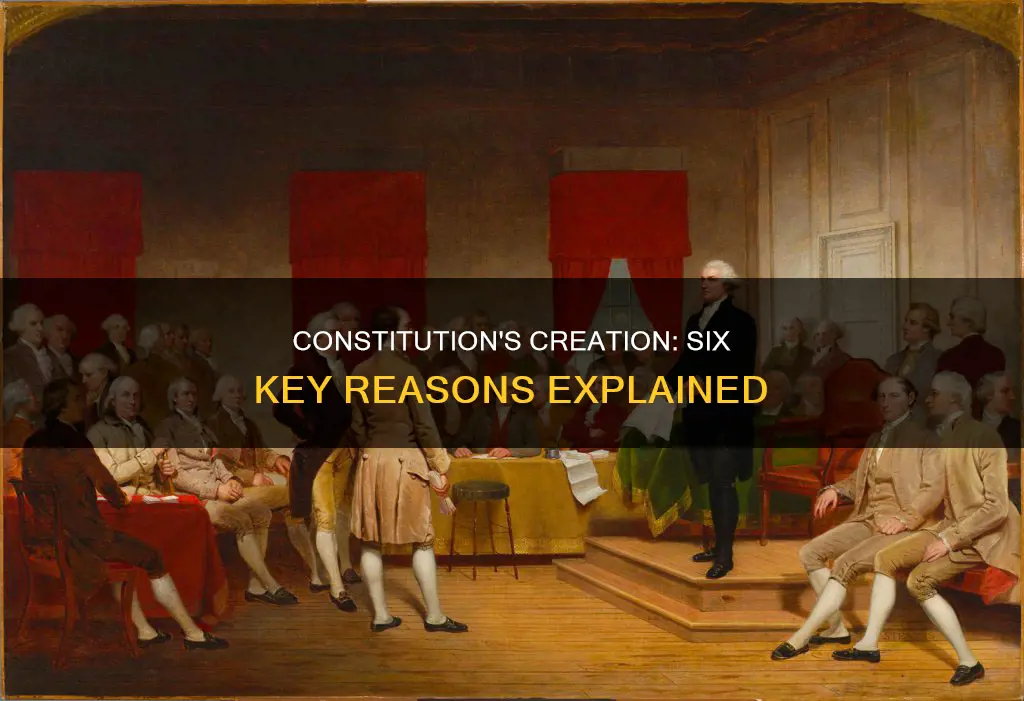 what are the six main reasons the constitution was writte