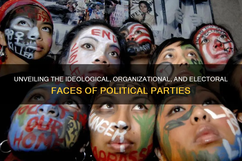 what are the three faces of a political party