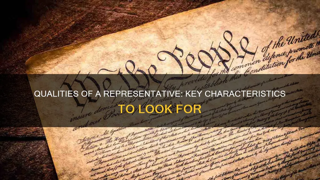 what are the three qualifications to be a representative