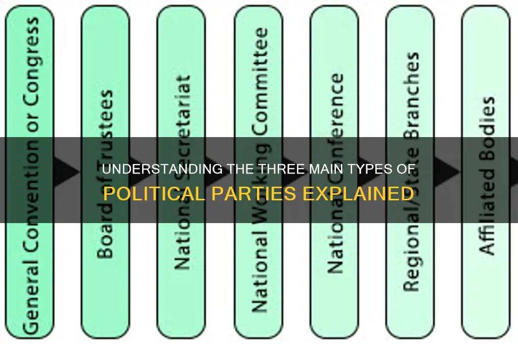 what are the three types of political parties