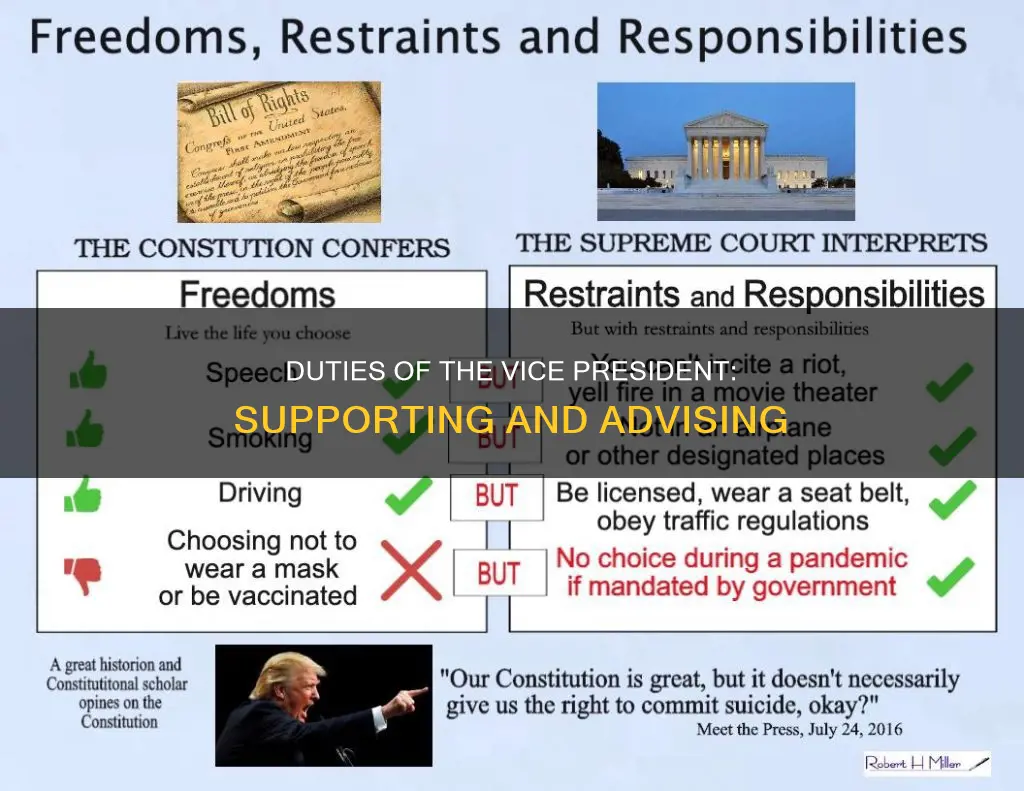 what are the two constitutional responsibilities of the vie potus