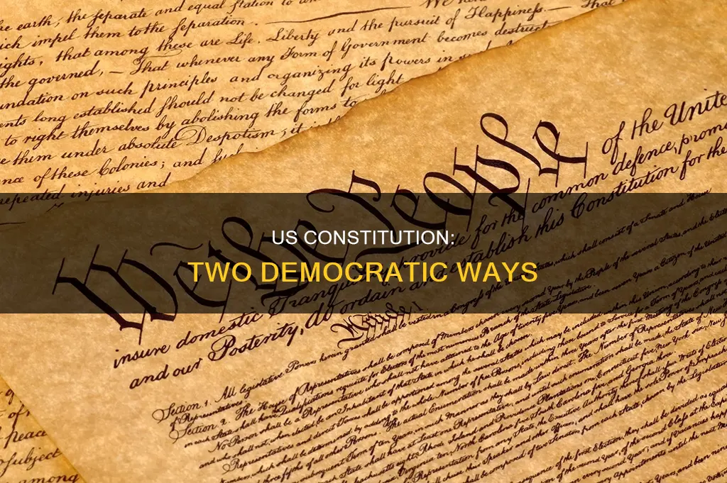 what are the two democratic for us constitution