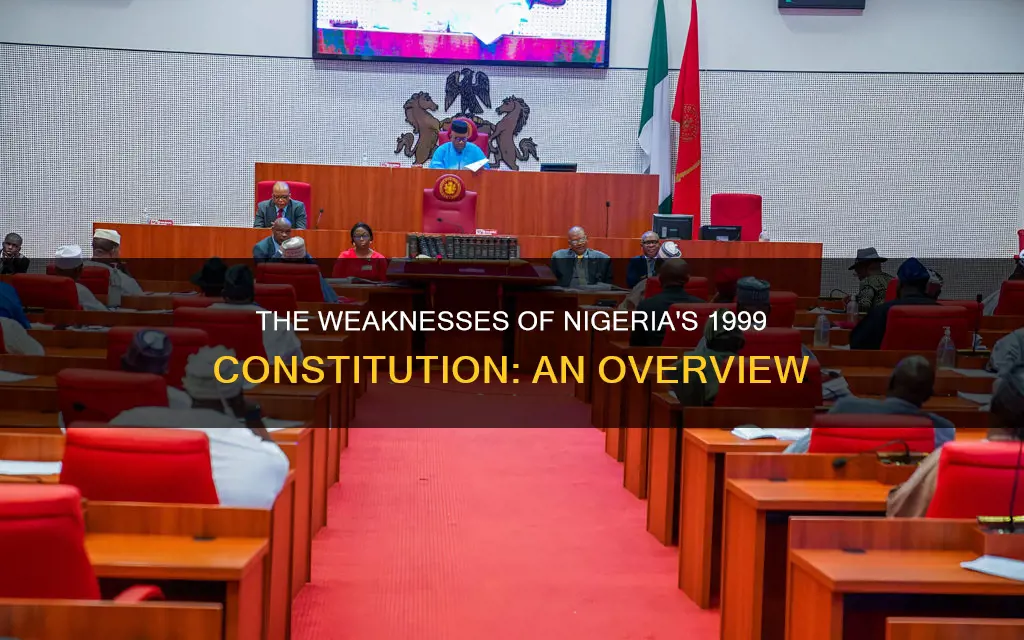 what are the weaknesses of the nigerian 1999 constitution