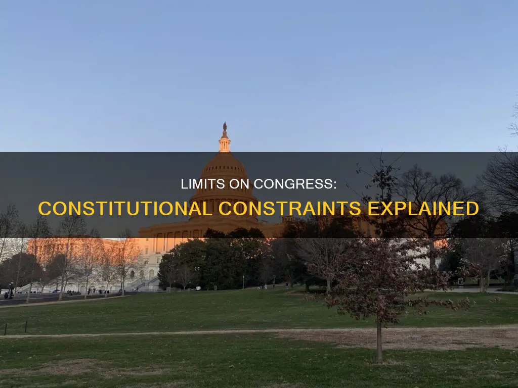 what are three limits placed on congress in the constitution