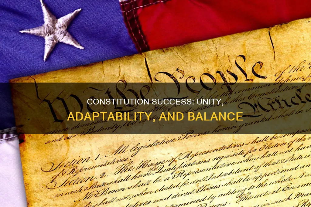 what are three reasons for the success of the constitution
