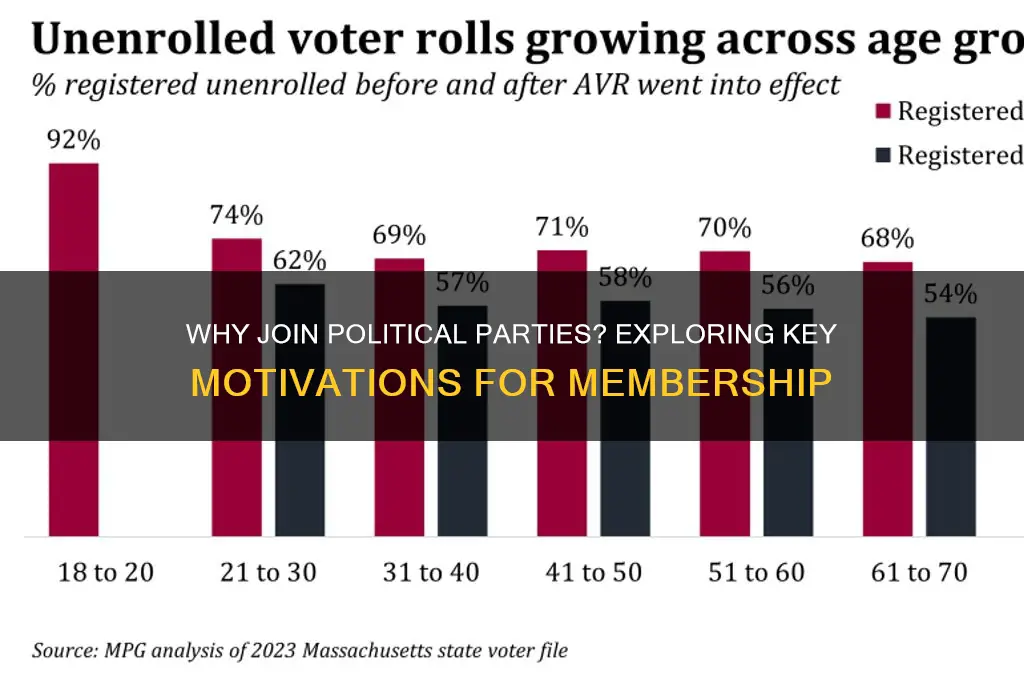what are two reasons that people belong to political parties