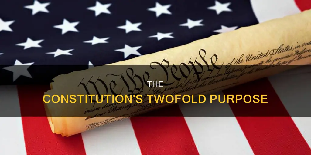 what are two the things the constitution does