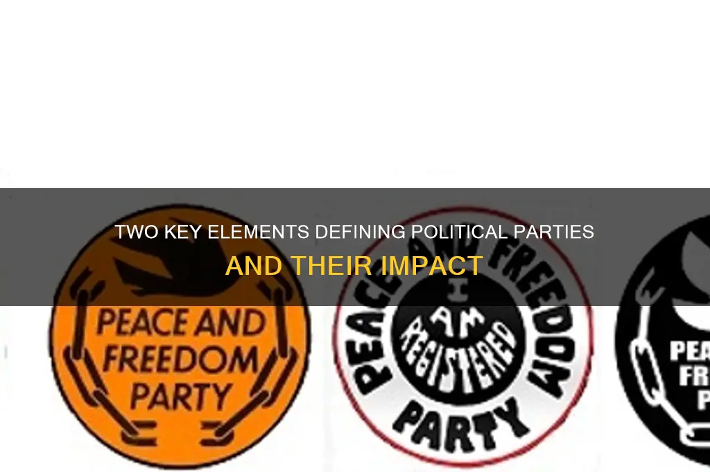 what are two things a political parties