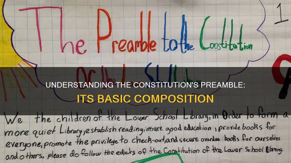what basically comprises the preamble to the constitution