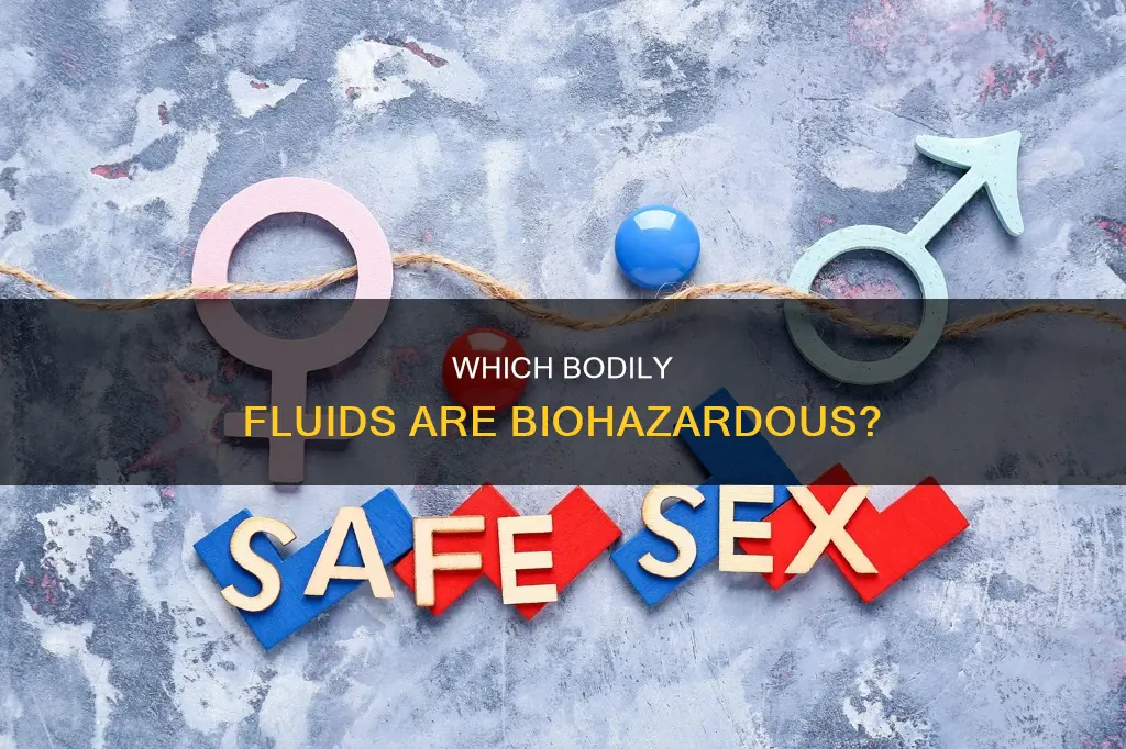 what body fluids constitute higher risk for being biohazards