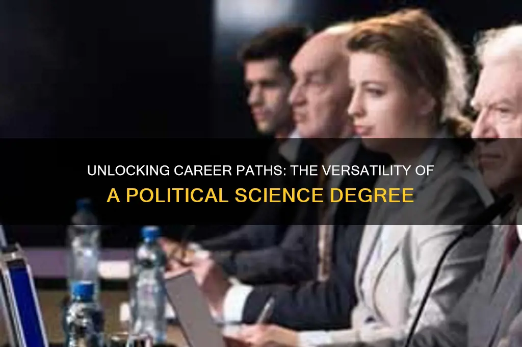 what can a political science degree be used for