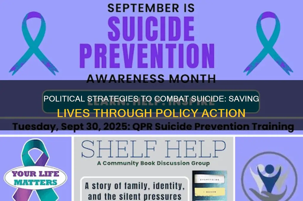 what can be done politically to lower our suicide rate