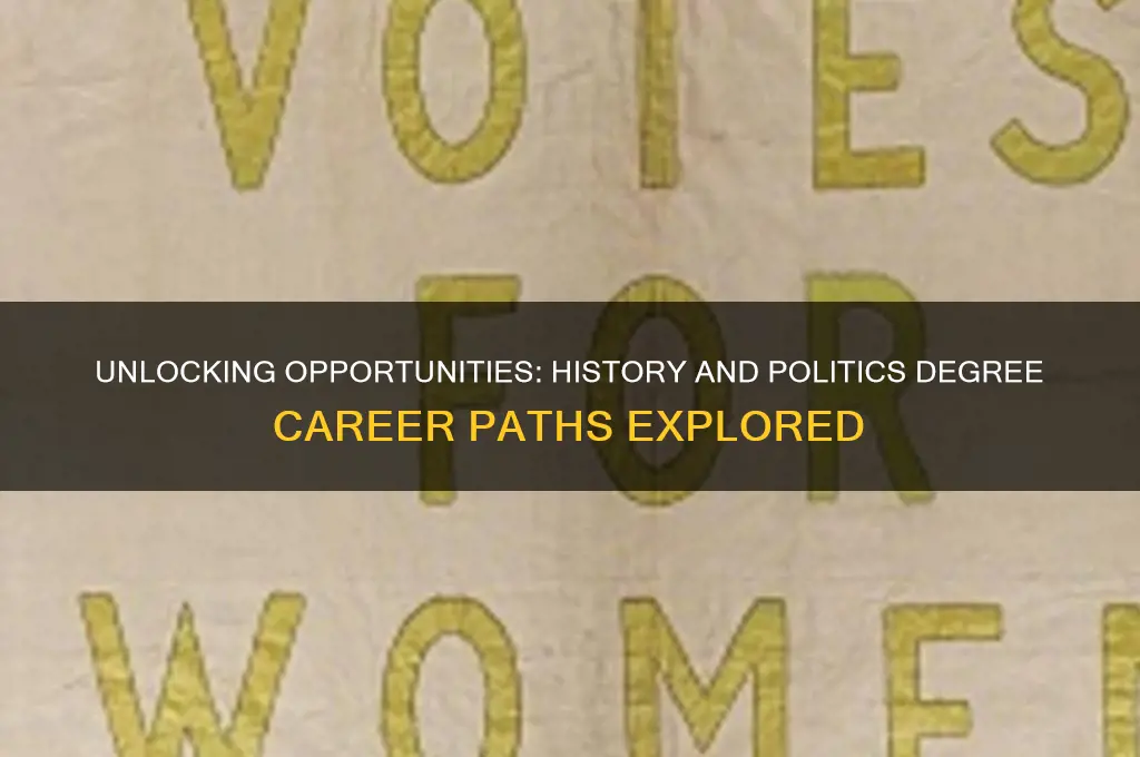 what can i do with a history and politics degree