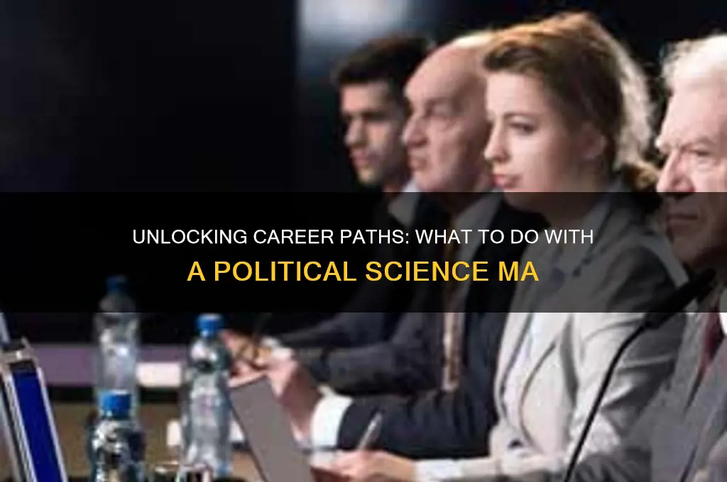 what can i do with a political science ma