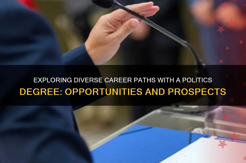 what can i do with a politics degree prospects