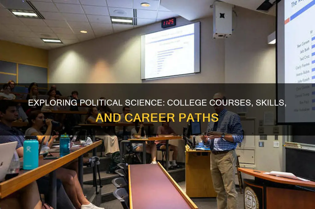 what can i learn in politics in college