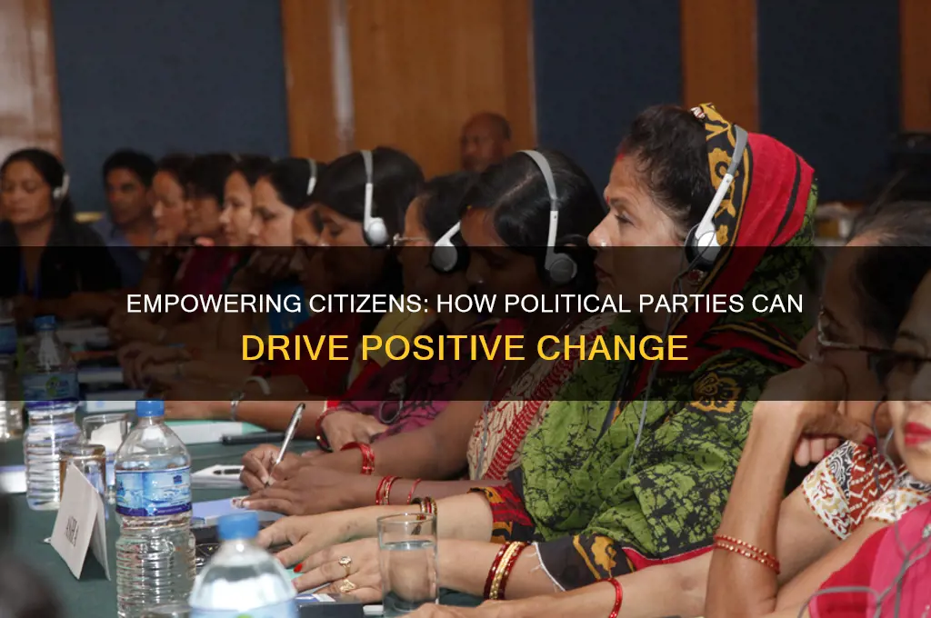 what can political parties do for citizens