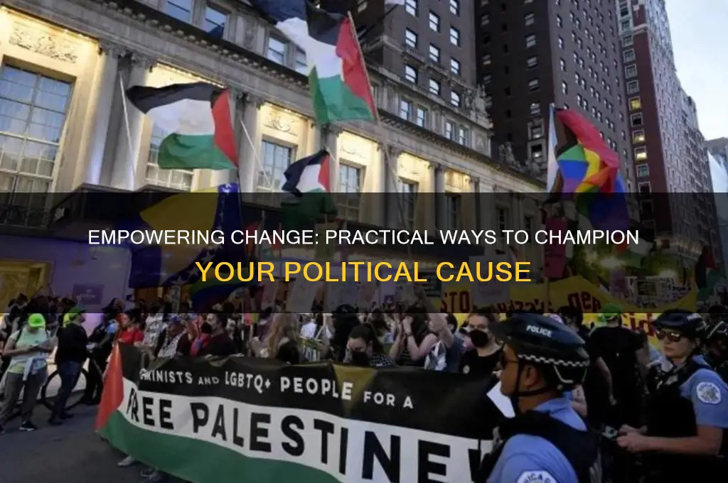 what can you do to support a political cause