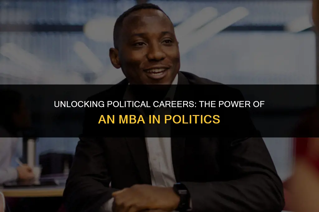 what can you go with an mba in politics
