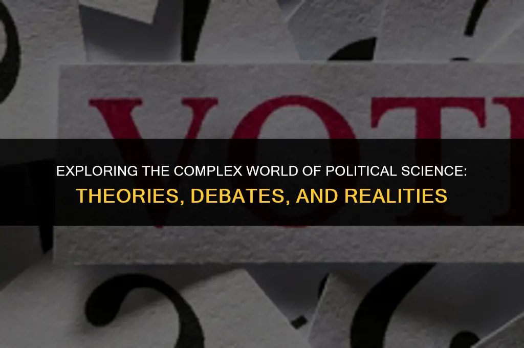 what can you say about political science
